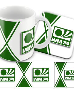 World Cup West Germany 1974 Retro Mug and Coaster Set