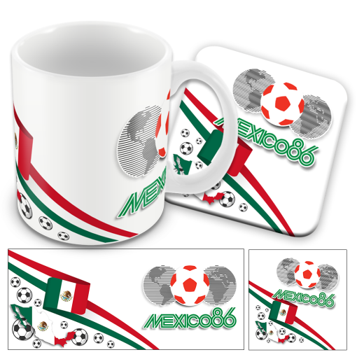 World Cup Mexico 86 Retro Mug and Coaster Set