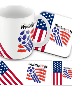 World Cup USA 94 Retro Mug and Coaster Set
