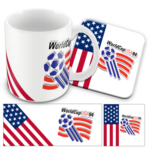 World Cup USA 94 Retro Mug and Coaster Set