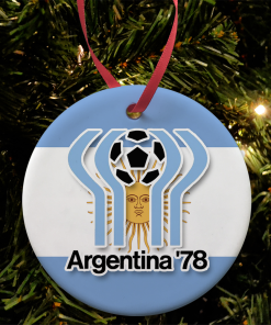 Argentina 78 Retro Christmas Tree Decoration