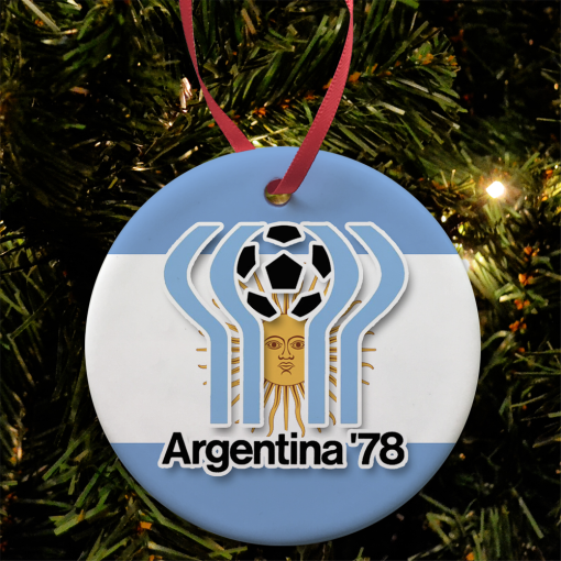 Argentina 78 Retro Christmas Tree Decoration