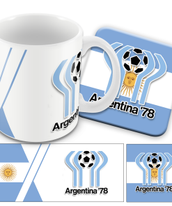 World Cup Argentina 1978 Retro Mug and Coaster Set