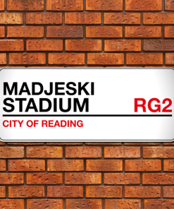 Reading Stadium Sign Aluminium Wall Art Metal Sign 2021-22 Red & Black