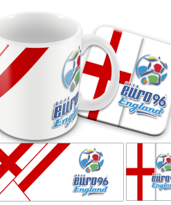 Euro 96 Retro Mug and Coaster Set
