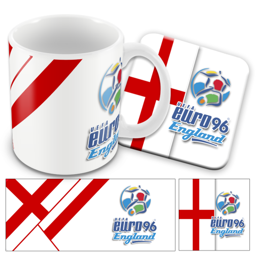 Euro 96 Retro Mug and Coaster Set