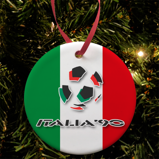 Italia 90 Retro Christmas Tree Decoration