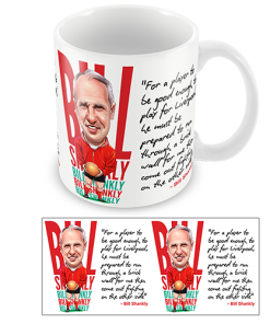 Bill Shankly Quote Mug Brick Wall