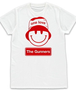 One Love Arsenal Bucket Hat White T-Shirt