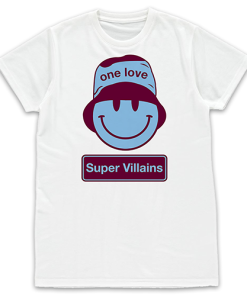 One Love Aston Villa Bucket Hat White T-Shirt
