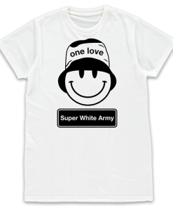 One Love Tranmere Rovers Bucket Hat White T-Shirt