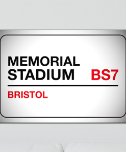 Bristol Rovers Aluminium Wall Art Metal Sign 2021-22 Black & Red