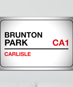 Carlisle Utd Aluminium Wall Art Metal Sign 2021-22 Black & Red