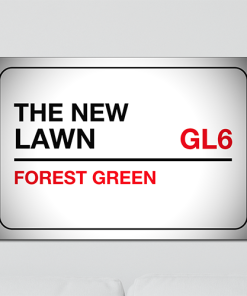 Forest Green Rovers Aluminium Wall Art Metal Sign 2021-22 Black & Red