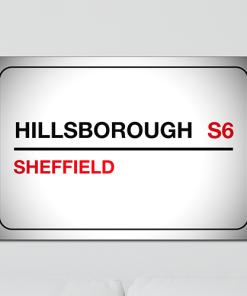 Sheffield Wednesday Aluminium Wall Art Metal Sign 2021-22 Black & Red