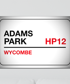 Wycombe Wanderers Aluminium Wall Art Metal Sign 2021-22 Black & Red
