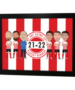 Sunderland Play-Off Winners 21-22 Framed Print