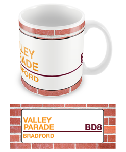Bradford City Sign Mug Team Colours