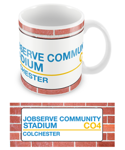 Colchester Utd Sign Mug Team Colours
