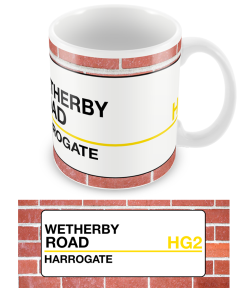 Harrogate Town Sign Mug Team Colours