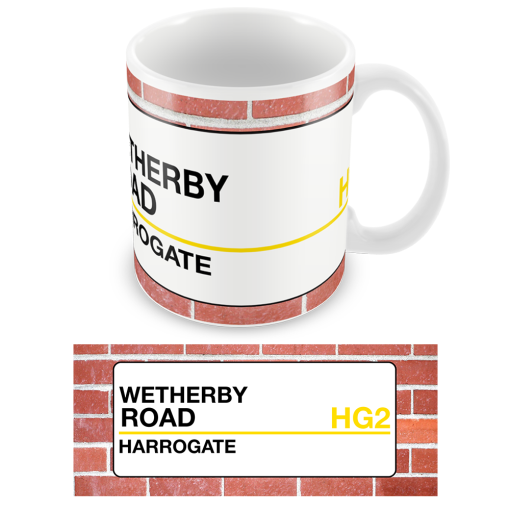 Harrogate Town Sign Mug Team Colours