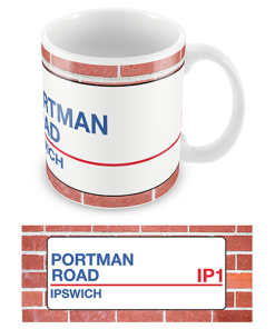 Ipswich Stadium Sign Mug Team Colours