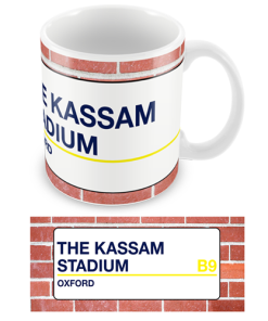 Oxford Utd Stadium Sign Mug Team Colours
