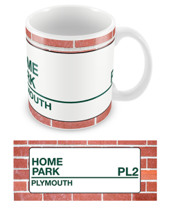 Plymouth Argyle Stadium Sign Mug Team Colours