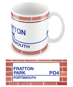 Portsmouth Stadium Sign Mug Team Colours
