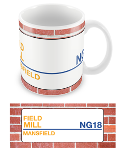 Mansfield Town Stadium Sign Mug Team Colours