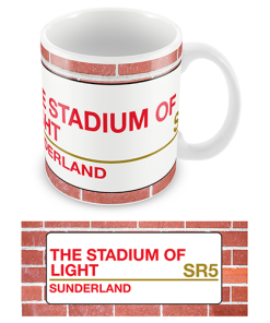 Sunderland Stadium Sign Mug Team Colours