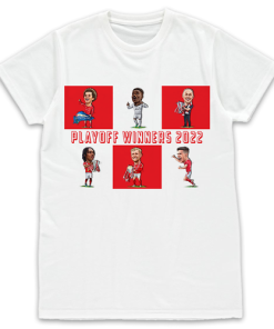 Nottingham Forest The Football Artist White T-Shirt Play-Off Winners 2022