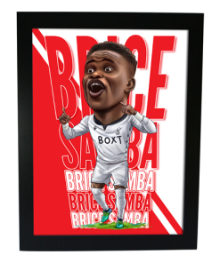 Samba Nottingham Forest The Football Artist Framed Print