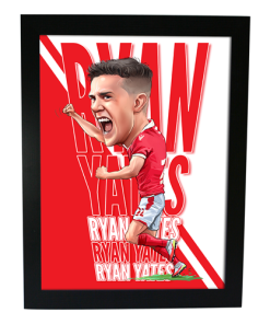 Yates Nottingham Forest The Football Artist Framed Print