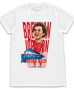 Nottingham Forest The Football Artist White T-Shirt Text Johnson