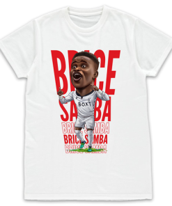Nottingham Forest The Football Artist White T-Shirt Text Samba