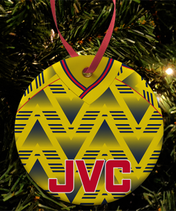 Arsenal Away Retro Kit 1991 Christmas Tree Decoration