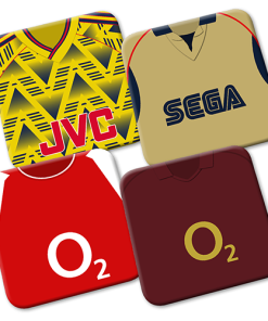 Arsenal Retro Shirts Coaster Pack Of 4