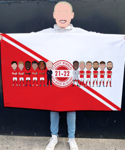 Nottingham Forest Play-Off Winners 2021-2022 Football Flag High Quality