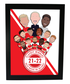 Nottingham Forest Play-Off Winners 21-22 Framed Print Design 2
