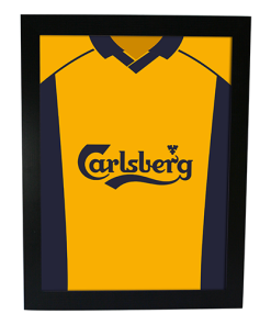 Liverpool Away 2000 Retro Kit Framed Print
