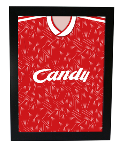 Liverpool Home 1989 Retro Kit Framed Print