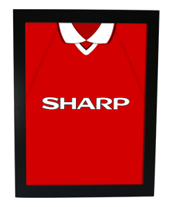Man Utd Home 1999 Retro Kit Framed Print