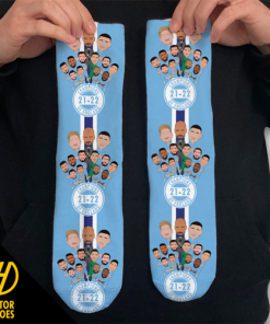 Man City Champions Of England 21-22 Socks Design 2