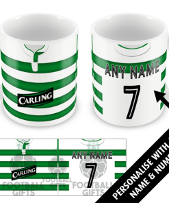 Celtic Home Shirt 2003 Personalised Retro Kit Mug