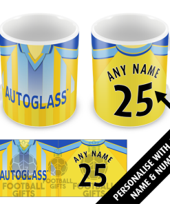 Chelsea Away Shirt 1997 Personalised Retro Kit Mug