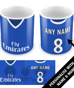 Chelsea Home Shirt 2004 Personalised Retro Kit Mug
