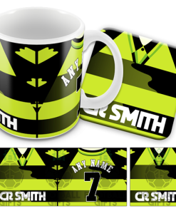 Celtic Retro Kit Away 1997 Mug and Coaster Set
