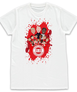 Nottingham Forest Play-Off Winners 21-22 White T-Shirt Splash Design 2