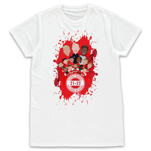 Nottingham Forest Play-Off Winners 21-22 White T-Shirt Splash Design 2